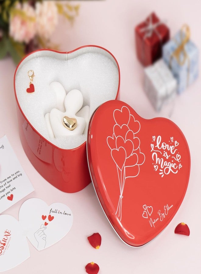 Ekhasa Nostrae by Ekhasa Cute Couples Show Pieces Gift Box for Valentines Day | Romantic Love Showpieces Gift Item or Birthday Gift | Charm, Pocket Hug Card Heart Gift Box - Image 5